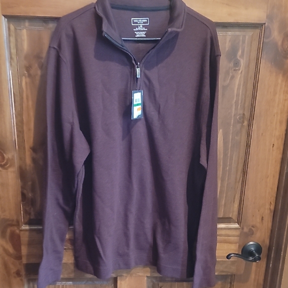 Van Heusen Classic Fit Maroon Pullover - Picture 1 of 4